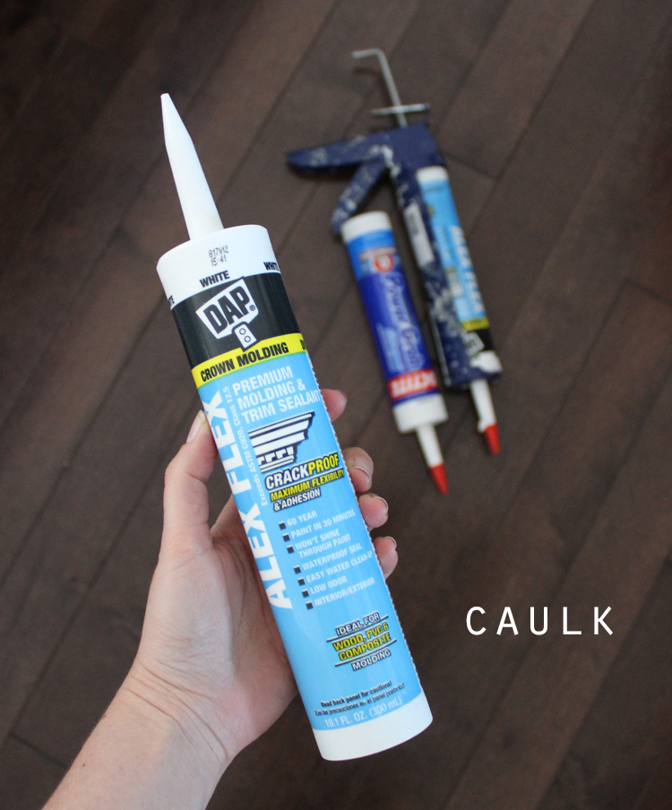 House Remodel: Caulking Crown Molding -